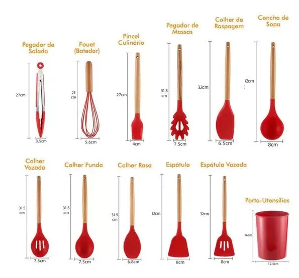 Utensílios De Cozinha, Jogo, 12 PCs