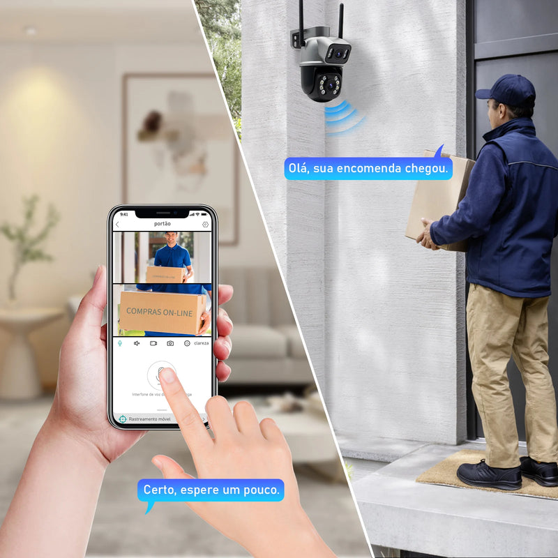 Camera Monitoramento 4K Ultra Hd Security